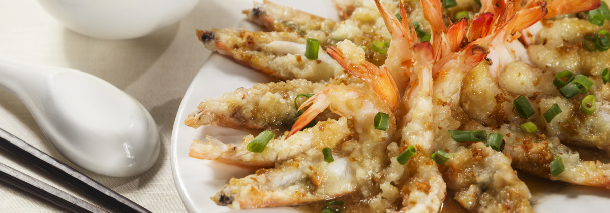 Steamed Prawn with Garlic